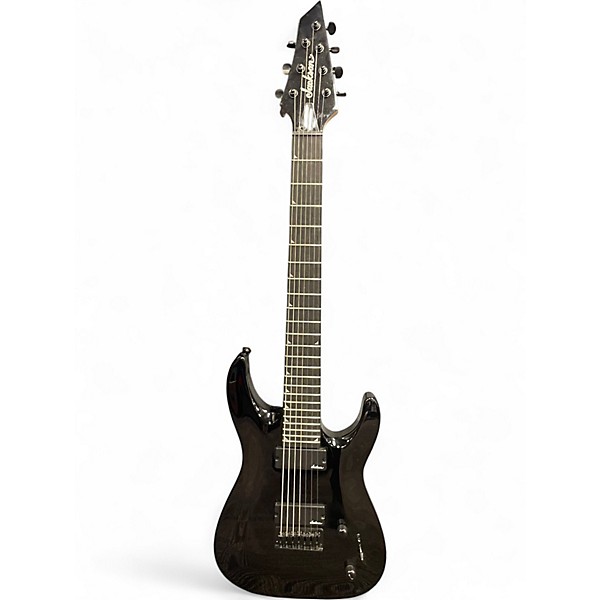 Used Jackson JS22-7 Dinky 7 String Black Solid Body Electric Guitar