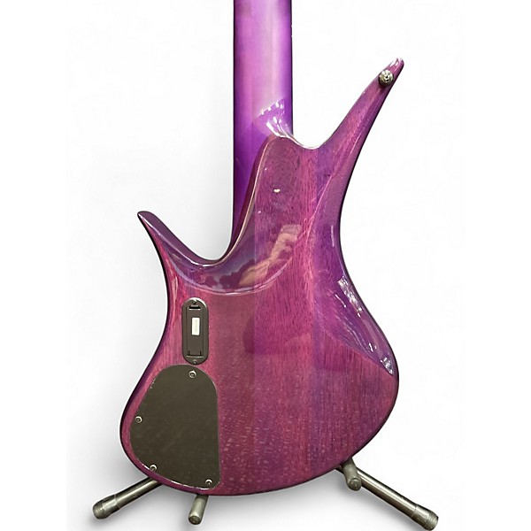 Used Legator HB-5 STD GLOSS MAGENTA BURL Electric Bass Guitar