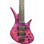Used Legator HB-5 STD GLOSS MAGENTA BURL Electric Bass Guitar