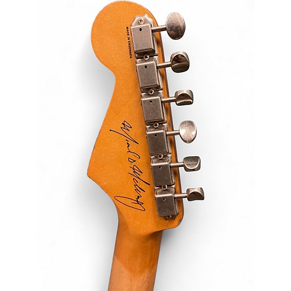 Used Fender MIKE MCREADY STRATOCASTER  3 Color Sunburst HEAVY RELIC Solid Body Electric Guitar