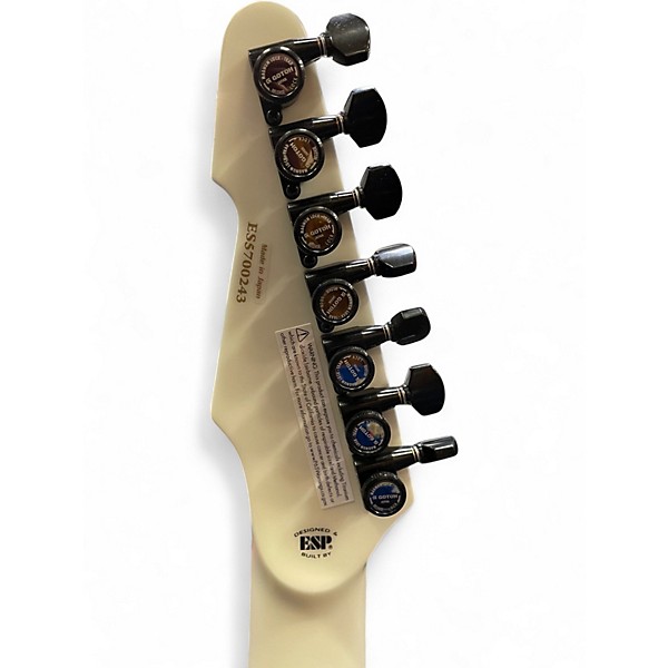 Used ESP E-II T-B7 Snow White Solid Body Electric Guitar