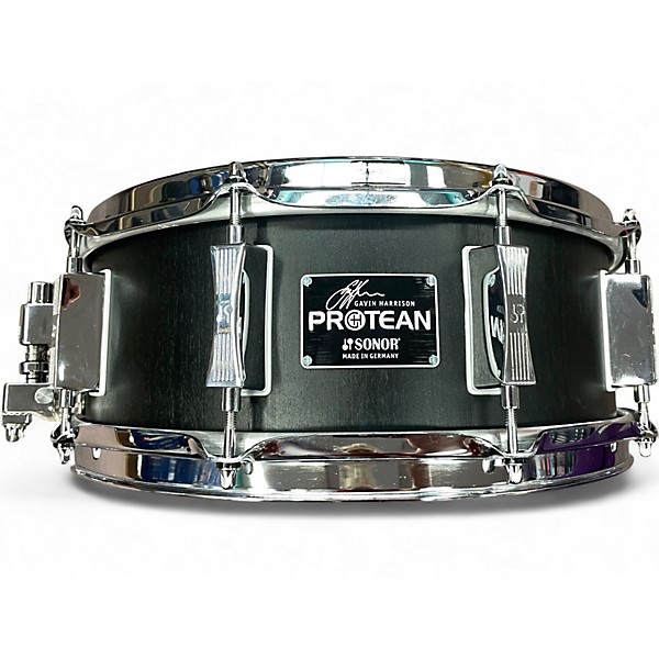Used SONOR 14X5.5 Gavin Harrison Protean Snare Silky Black Drum