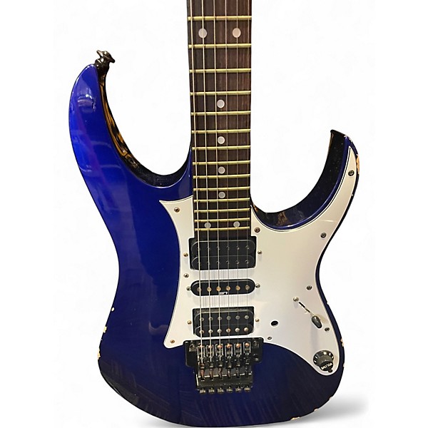 Used Ibanez RG550 Blue Solid Body Electric Guitar Blue