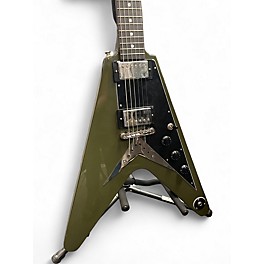 Used Epiphone 1958 Korina Flying V Olive Drab Solid Body Electric Guitar