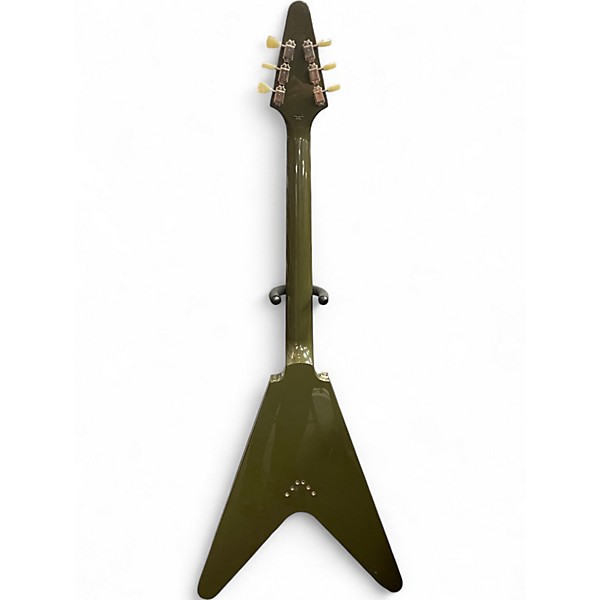 Used Epiphone 1958 Korina Flying V Olive Drab Solid Body Electric Guitar