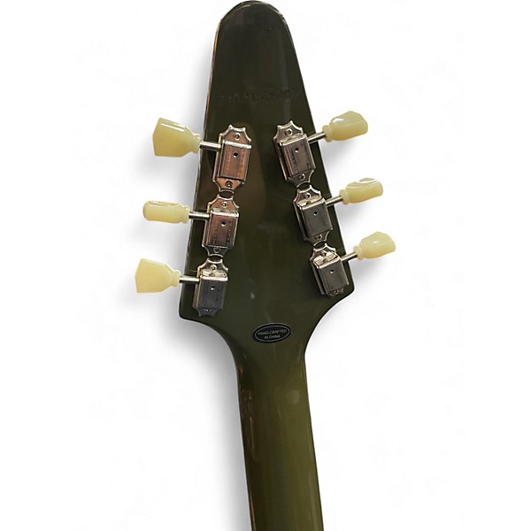 Used Epiphone 1958 Korina Flying V Olive Drab Solid Body Electric Guitar