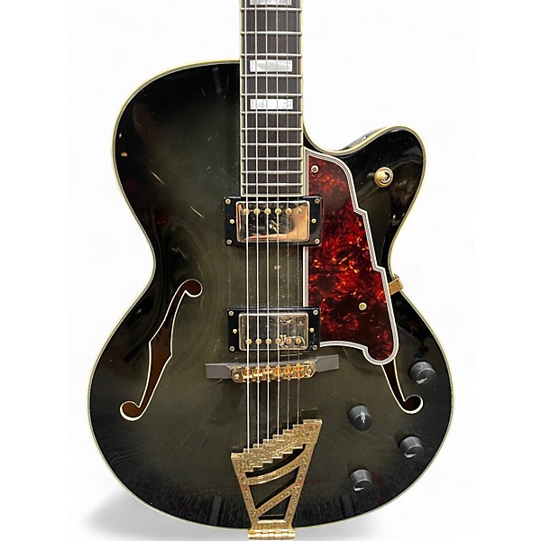Used D'Angelico EX-DH 2 Tone Sunburst Hollow Body Electric Guitar