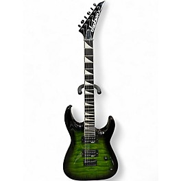 Used Jackson JS32Q DKA HT Transparent Green Burst Solid Body Electric Guitar