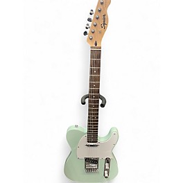 Used Squier sonic telecaster Surf Green Solid Body Electric Guitar