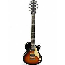 Used Donner LP Style 2 Tone Sunburst Solid Body Electric Guitar