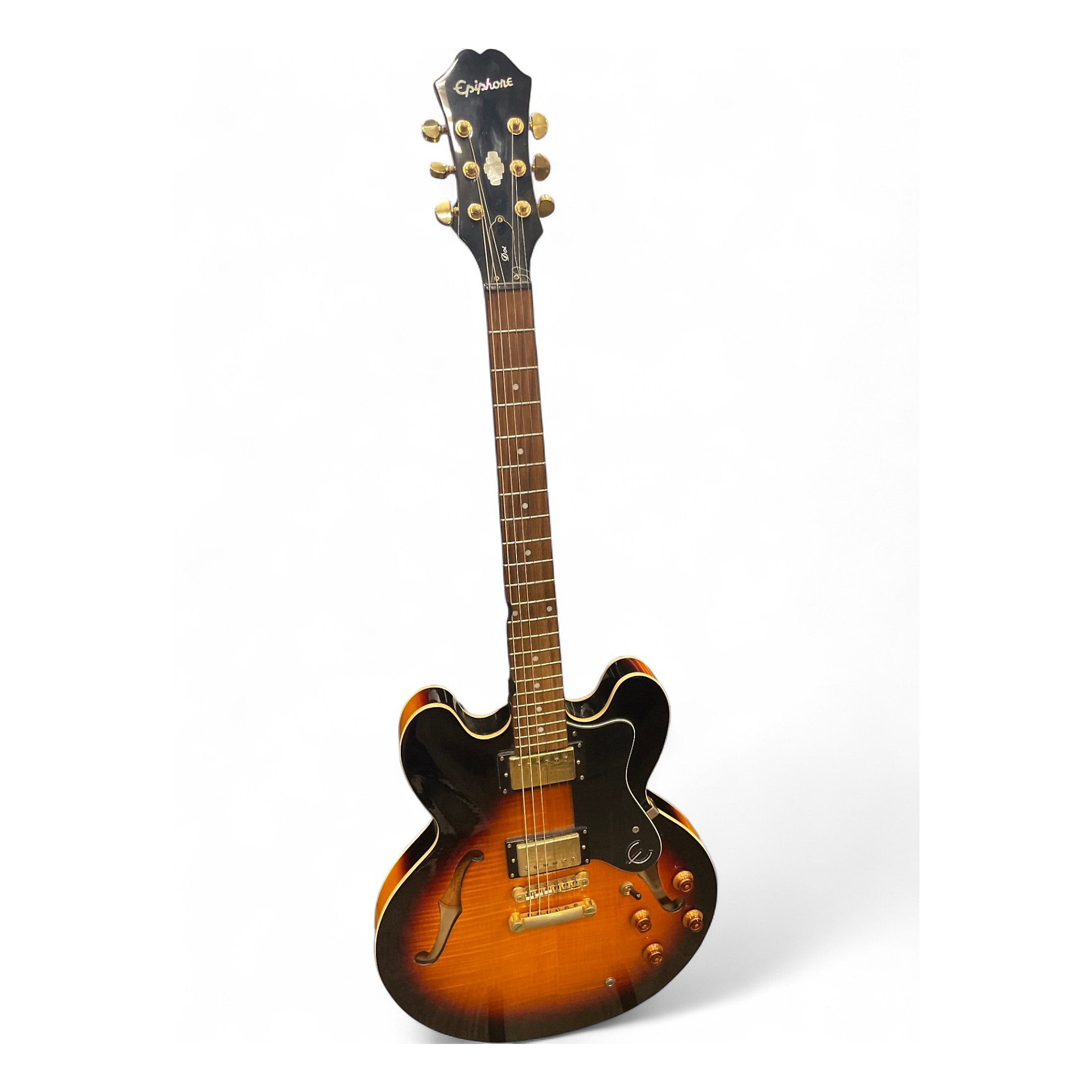 Used Epiphone DOT DELUXE VS Vintage Sunburst Hollow Body