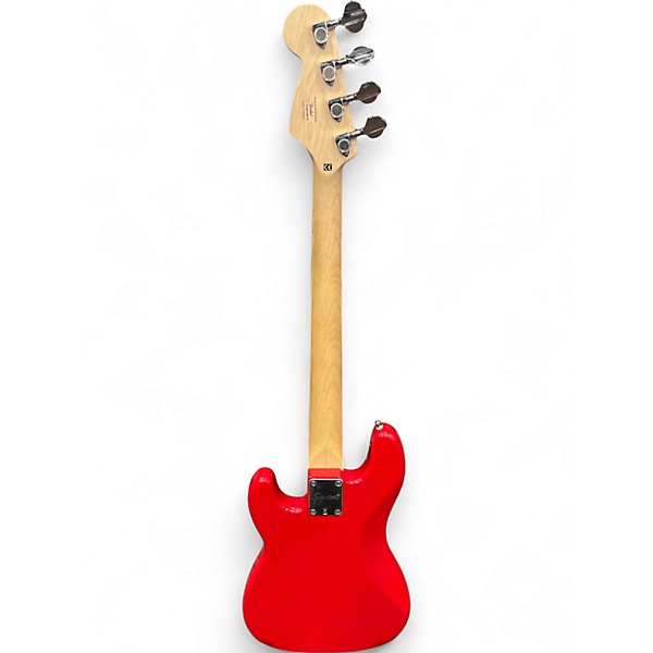 Used Squier MINI BASS Red Electric Bass Guitar Red | Guitar