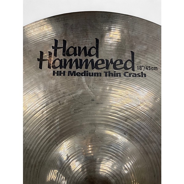Used SABIAN 18in Hand Hammered Medium Thin Crash Cymbal