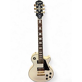 Used Epiphone Les Paul Custom White Solid Body Electric Guitar