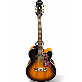 Used Epiphone J200EC STUDIO Sunburst Acoustic Electric Guitar
