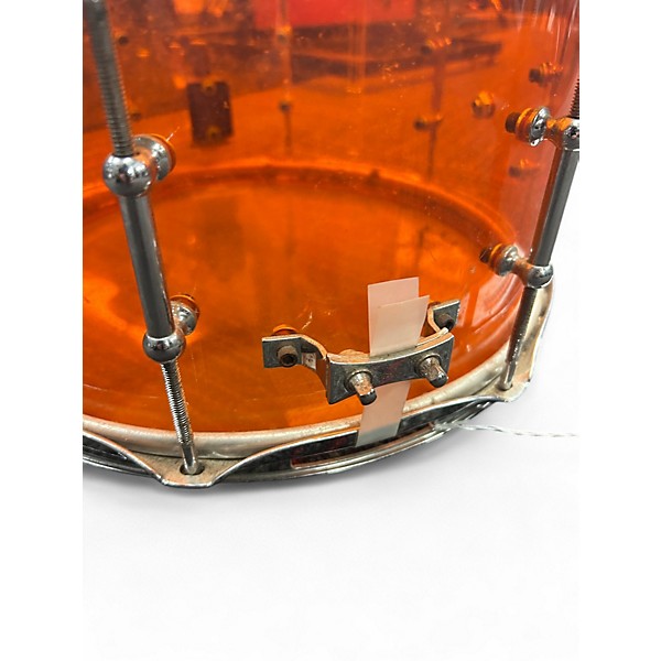 Used Pork Pie 6.5X13 Pig Lite Orange Acrylic Drum