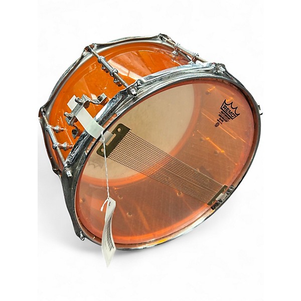 Used Pork Pie 6.5X13 Pig Lite Orange Acrylic Drum