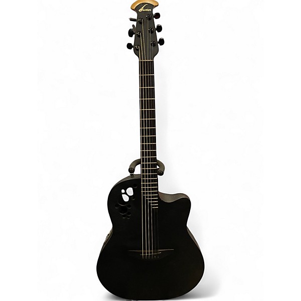 中古 Ovation ELITE T 1868TX 黒 アコースティックギター Amazon | Ovation 1868TX Black エレアコギター エリートTX