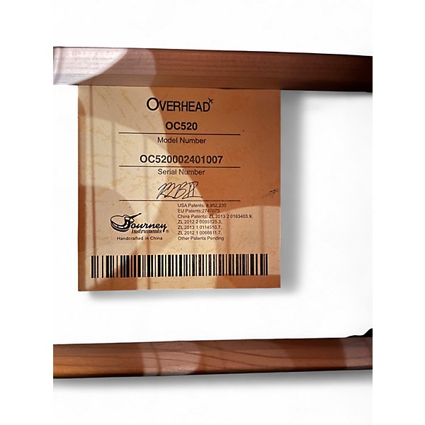 Used Journey Instruments Overhead OC250 Natural Classical Acoustic Guitar