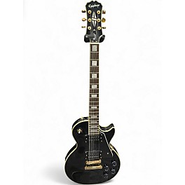 Used Epiphone Les Paul Custom BLACK Solid Body Electric Guitar