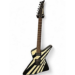 Vintage 1984 Ibanez DT280BW Black and White Solid Body Electric Guitar