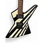 Vintage 1984 Ibanez DT280BW Black and White Solid Body Electric Guitar