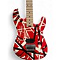 Used EVH Striped series red with black and white red Solid Body Electric Guitar
