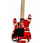 Used EVH Striped series red with black and white red Solid Body Electric Guitar