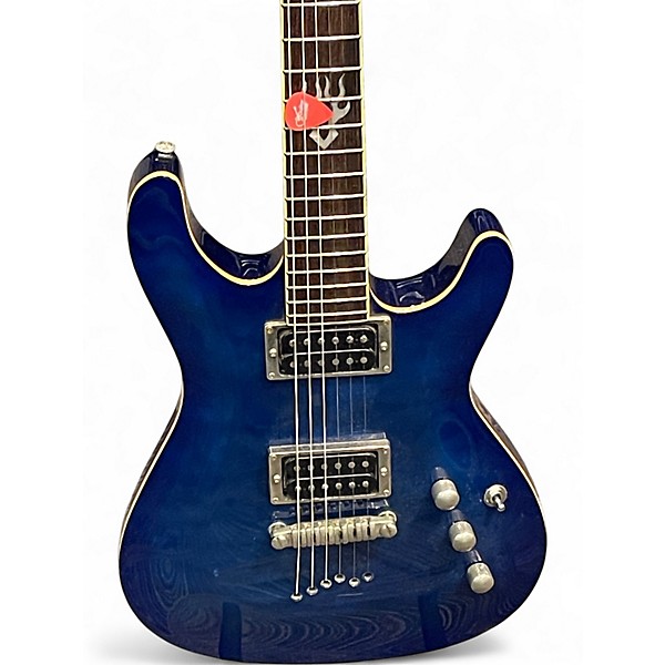 Used Ibanez SZ520QM Blue Solid Body Electric Guitar Blue