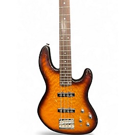 Used Fender Jazz Bass Deluxe 24 QMT Quilted Maple Sunburst Electric Bass Guitar