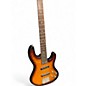 Used Fender Jazz Bass Deluxe 24 QMT Quilted Maple Sunburst Electric Bass Guitar