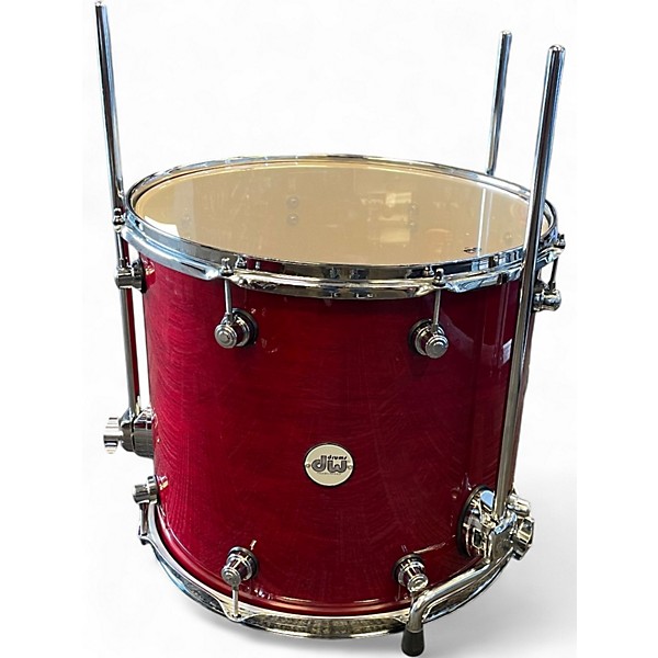 Used DW 4 Piece Design Series Cherry Satin Drum Kit