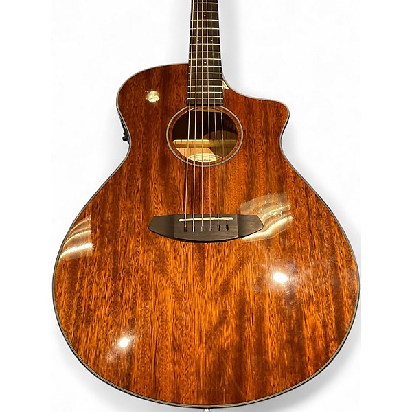 Used Breedlove Discovery Concert Cutaway Natural Acoustic Electric Guitar