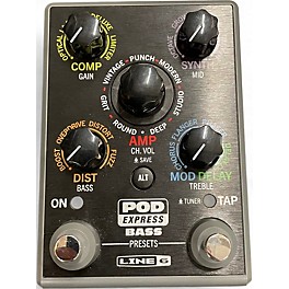 Used Line 6 Pod Express Bass Bass Effect Pedal