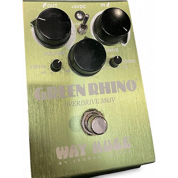 Used Way Huge Electronics WHE202 Green Rhino Overdrive Effect Pedal