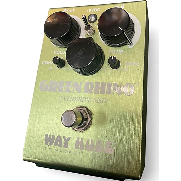 Used Way Huge Electronics WHE202 Green Rhino Overdrive Effect Pedal