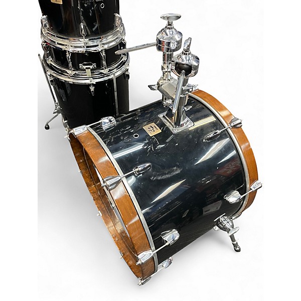Used Yamaha 5 Piece DP Series Black Drum Kit