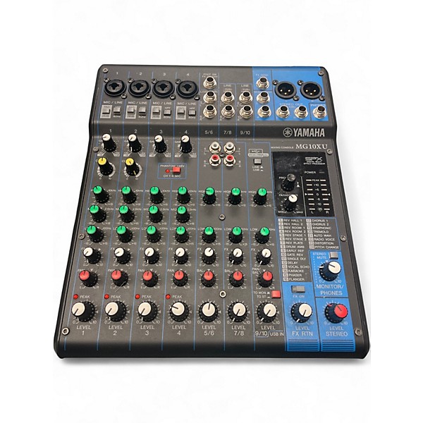 Used Yamaha MG10XU 10 Channel Mixer with Effects Unpowered Mixer