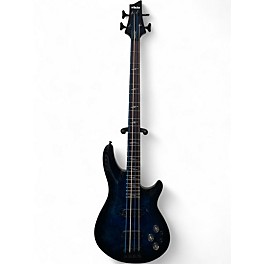 Used Schecter Guitar Research Omen Elite Blue Electric Bass Guitar