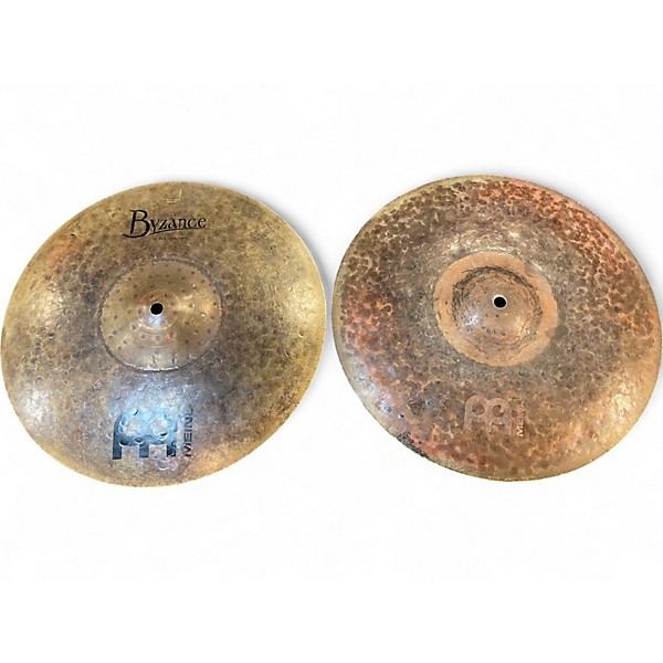 Used MEINL 14in Byzance Dark Hi Hat Pair Cymbal