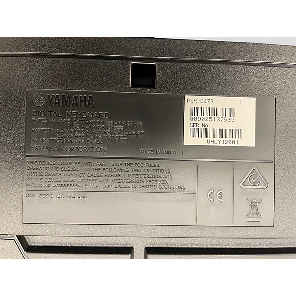 Used Yamaha PSRE473 Portable Keyboard