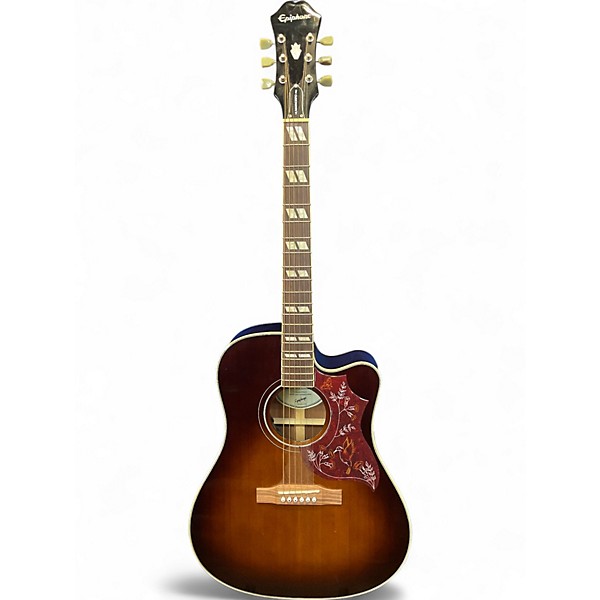 Used Epiphone Hummingbird Pro Black Acoustic Electric Guitar