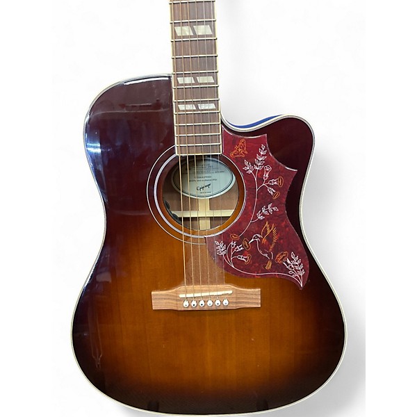 Used Epiphone Hummingbird Pro Black Acoustic Electric Guitar