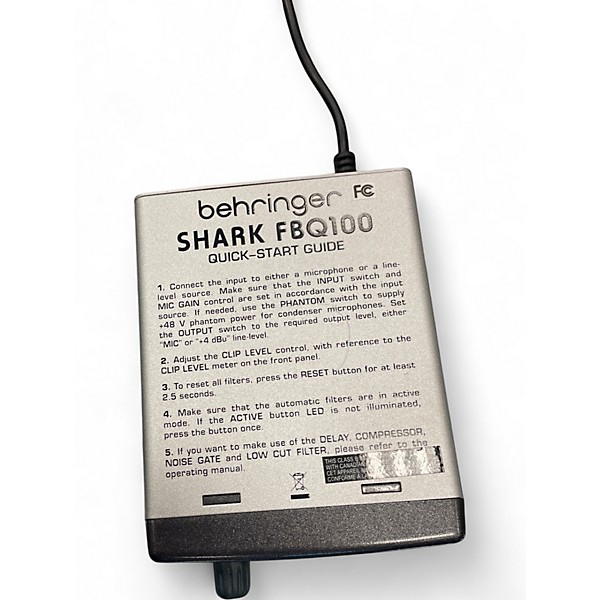Used Behringer FBQ100 Feedback Suppressor