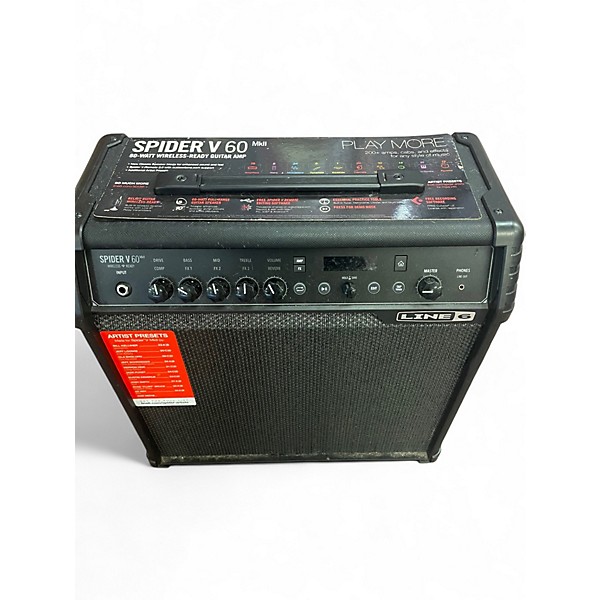 Used Line 6 Spider V 60 1x10 mkII Guitar Combo Amp