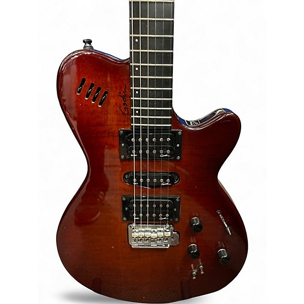 Used Godin XTSA HSH 13-Pin Light Burst Solid Body Electric Guitar