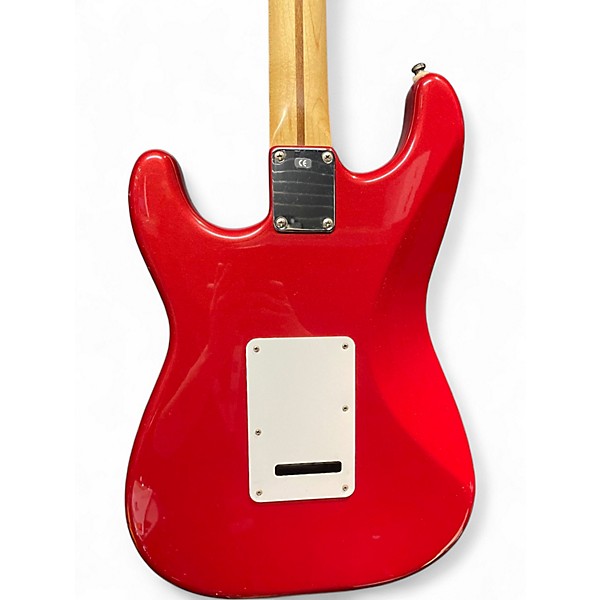 Vintage 1990s Squier Mexican Stratocaster Dakota Red Solid Body Electric Guitar
