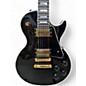 Used Gibson Les Paul Custom Black and Gold Solid Body Electric Guitar