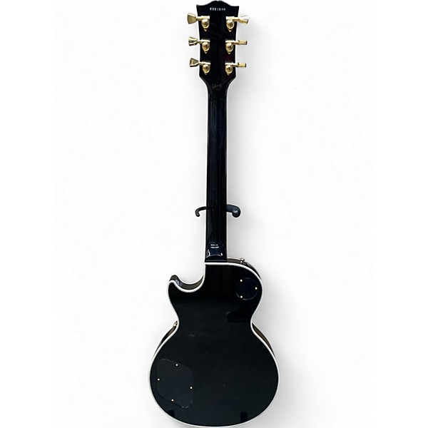 Used Gibson Les Paul Custom Black and Gold Solid Body Electric Guitar