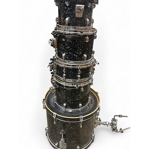 Used TAMA 5 Piece Starclassic BLACK  Drum Kit